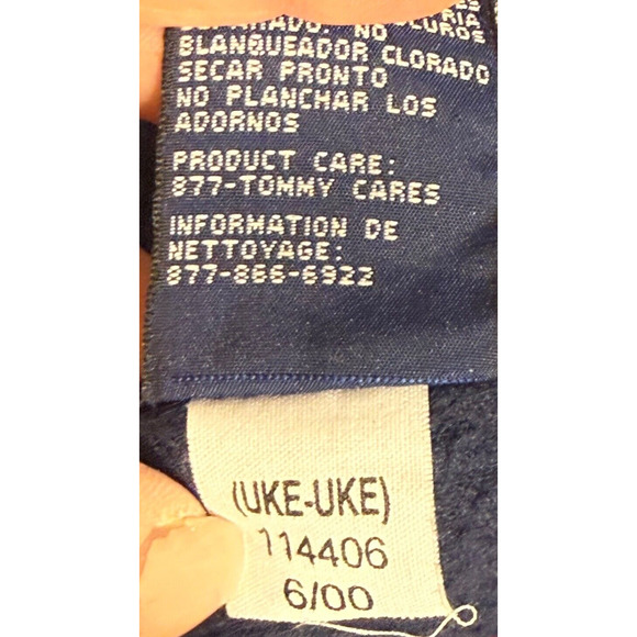 Vintage Tommy Hilfiger Fleece Womens Jacket Zip Pockets Y2K Size XL - Picture 6 of 6